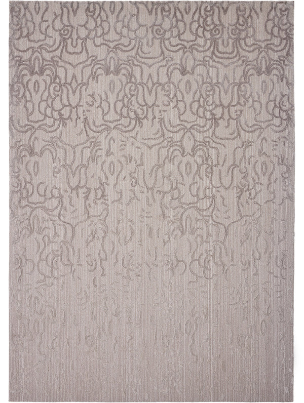 Angora gray rug with pebble gray fade pattern. Soft texture and elegant design. Perfect area rug for home decor. thumbnail_1