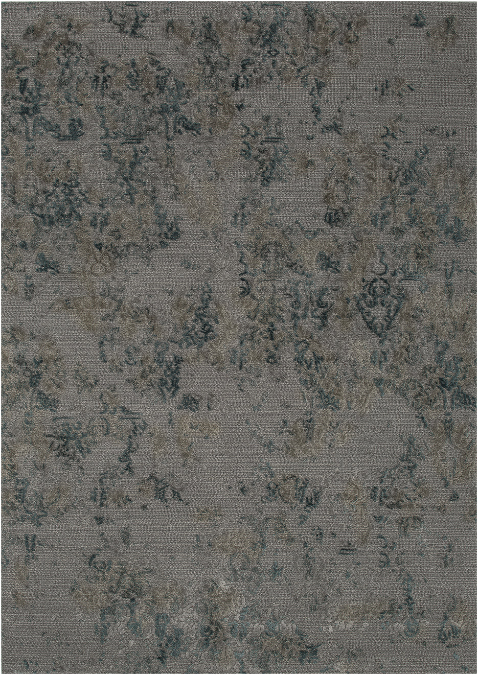 Lace - Antique Gray & Lagoon Blue