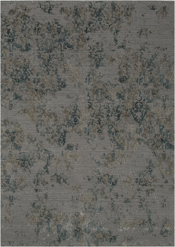 Lace - Antique Gray & Lagoon Blue sample