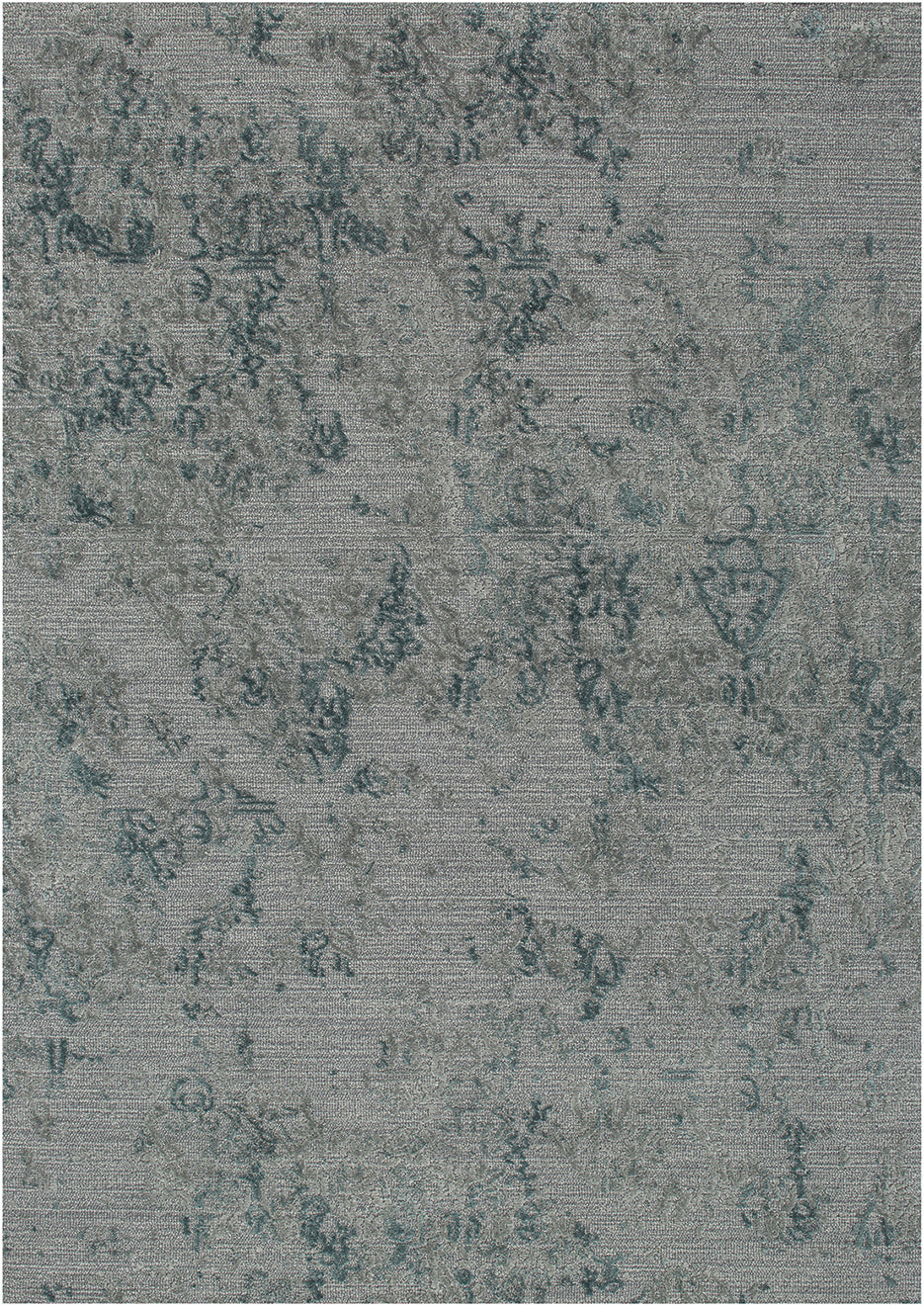 Lace - Sky Gray & Lagoon Blue