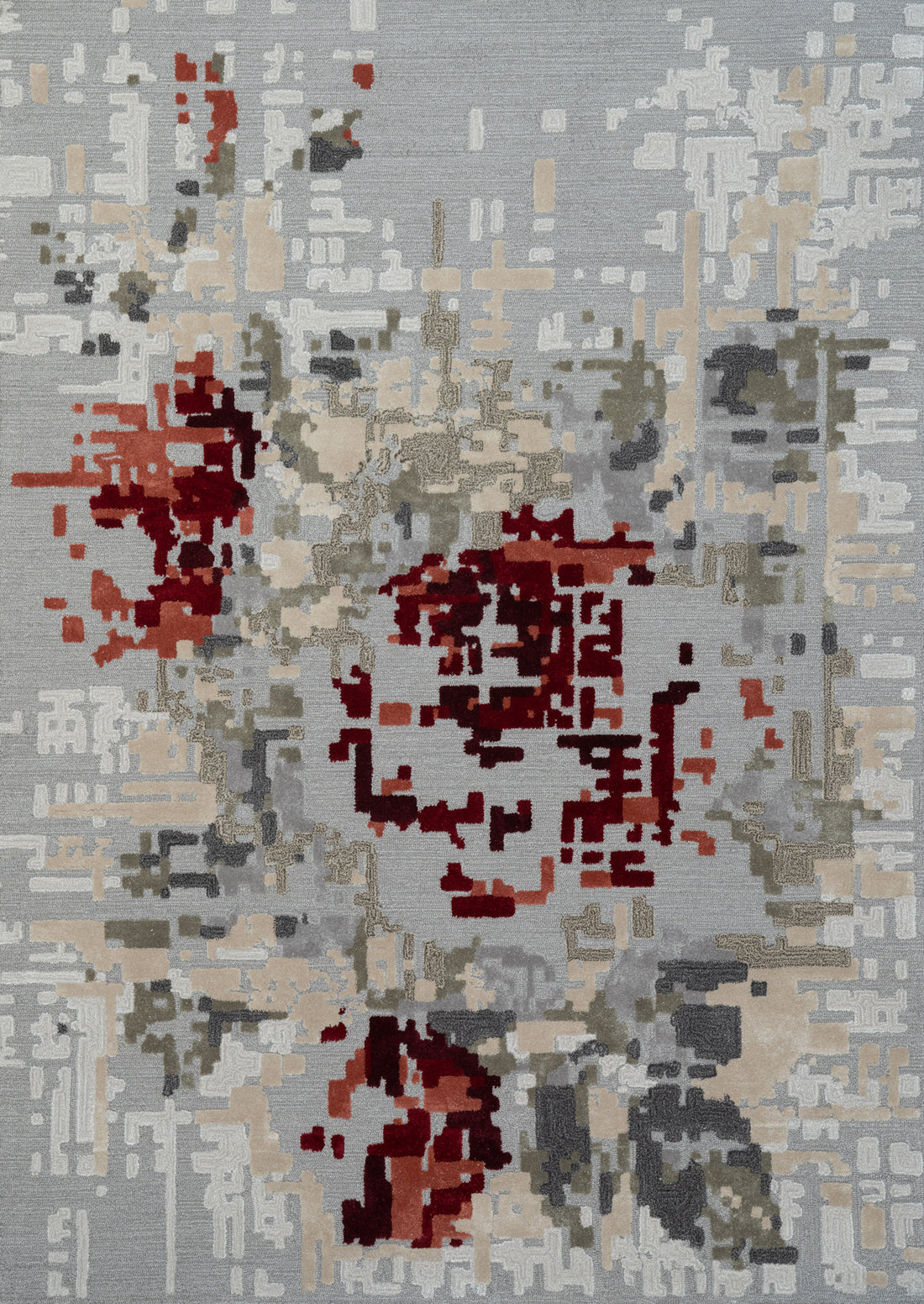 Pixel Rose - Warm Red