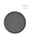 Small Round Faux Leather Tray – Gray