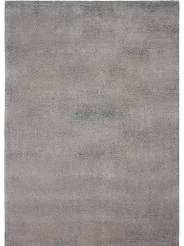 Close-up texture of the Free Stripe rug in Lagoon Blue and Pebble Gray, showcasing its subtle striped pattern. thumbnail_1