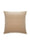 Velvet Piped Square Cushion - Camel & Cream