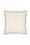 Velvet Piped Square Cushion - Cream & Camel
