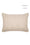 Faux Leather Cord Piped Woven Cushion – Taupe & Brown