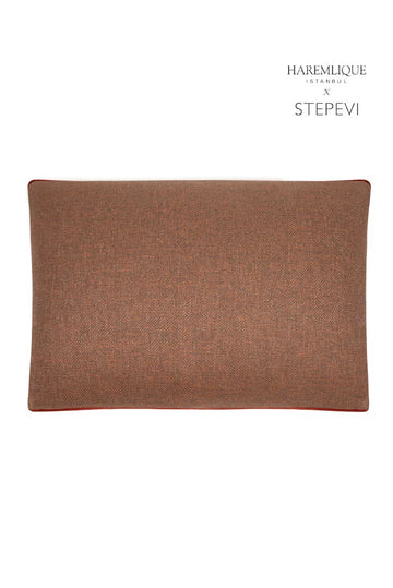 Cojín rectangular | Rojo y carmesí - Tejido
