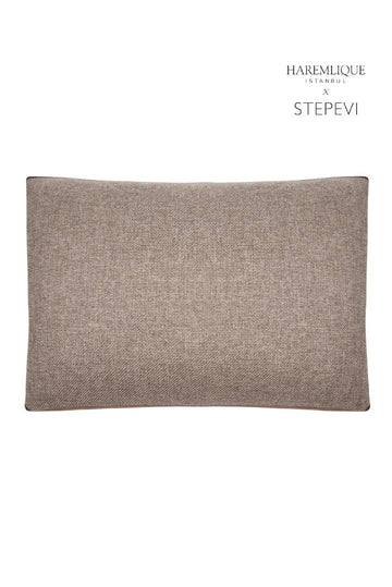 Cojín rectangular | Marrón y marrón - Tejido