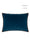 Velvet Piped Cushion - Navy & Brown