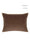 Velvet Piped Cushion - Brown & Camel