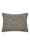 Leather Cord Piped Woven Cushion - Anthracite & Gray