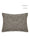 Faux Leather Cord Piped Woven Cushion - Anthracite & Gray