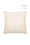 Woven and Faux Leather Cushion - Beige & Brown