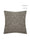 Woven and Faux Leather Cushion - Anthracite & Gray