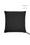Faux Leather Cord Piped Woven Floor Cushion - Black & Gray