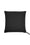Faux Leather Cord Piped Woven Floor Cushion - Black & Gray