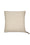 Faux Leather Cord Piped Woven Floor Cushion - Beige & Brown