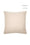 Cord Piped Woven Square Cushion - Beige & Beige