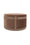 Velvet Pouf - Brown & Brown