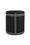 Woven Pouf - Black & Gray