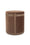 Velvet Pouf - Brown & Brown