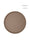 Large Round Faux Leather Tray – Brown