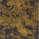 Abstract rug detail: A stylish Titanium Gray rug with a unique, dark gold blossom-like pattern, showcasing texture and thumbnail_1