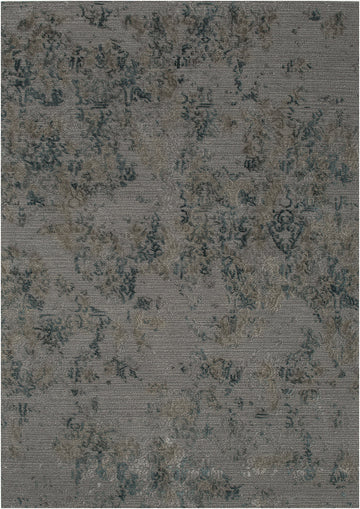 Lace - Antique Gray & Lagoon Blue - Custom Size