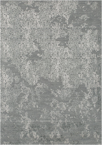 Alfombra en gris antiguo con un motivo de encaje en gris cristal que muestra por su sutil elegancia y su motivo texturizado. thumbnail_1