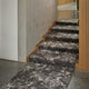 Gray & pebble gray area rug design on a modern staircase. Stylish carpet flooring for the home. thumbnail_2