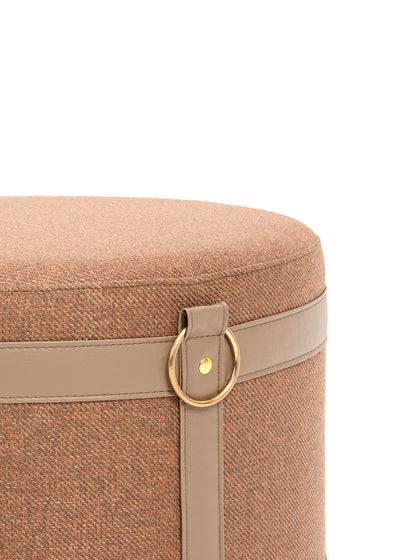 Woven Ottoman | Crimson