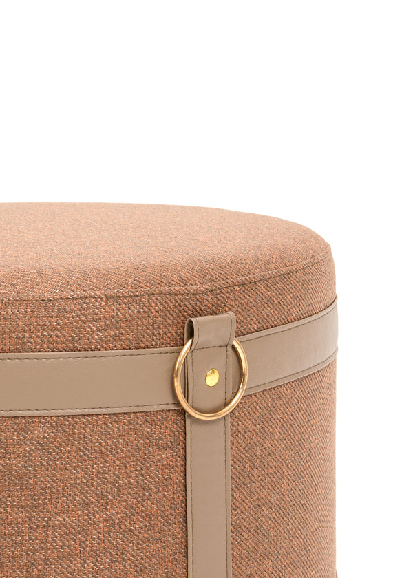 Woven Ottoman | Crimson