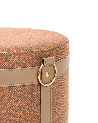 Woven Ottoman | Crimson