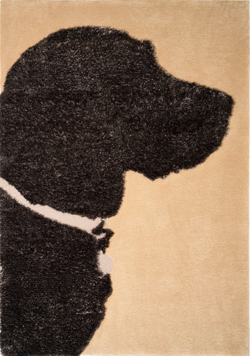 Max with Beige Collar - Rug