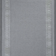 Gray bath mat with a textured border, providing a soft and absorbent surface. Perfect for a modern bathroom. thumbnail_1