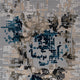 Abstract Pixel Rose area rug in Cliff, a modern accent floor covering with a unique blend of gray, blue and beige hues. thumbnail_1